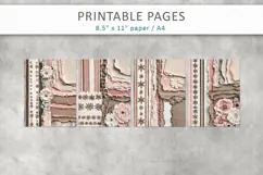 journal pages, mixed media paper Product Image 2