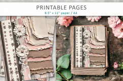 journal pages, mixed media paper Product Image 3