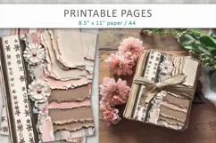 journal pages, mixed media paper Product Image 1