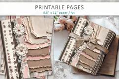 journal pages, mixed media paper Product Image 4