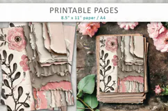 journal pages, aged paper background Product Image 1