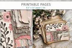 journal pages, aged paper background Product Image 5