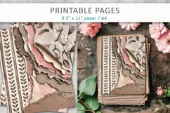 journal pages, grunge paper background Product Image 3