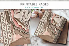 journal pages, grunge paper background Product Image 5