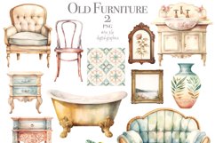 Vintage Furniture Clipart Product Image 2