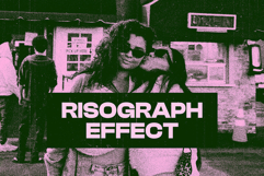 Old Risograph Photo Effect Product Image 1