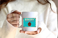 Old School Chocolate Cupcake Bakery Sign PNG, Product Image 2