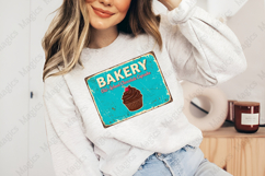 Old School Chocolate Cupcake Bakery Sign PNG, Product Image 4