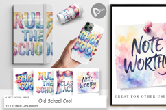 Old School Cool Digital Paper Product Image 1