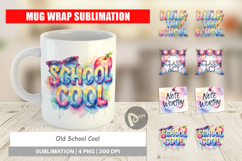 Old School Cool Mug Wrap Product Image 1