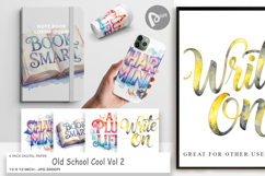 Old School Cool Digital Paper Product Image 1