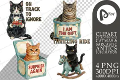 Old-School Toyshop Cat Antics Sublimation Product Image 1