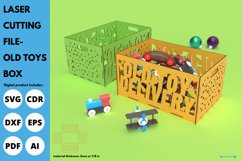 Old Toys Box svg for donating Old Toys - laser cut - santa Product Image 1