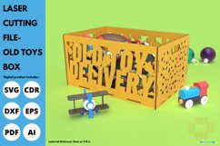 Old Toys Box svg for donating Old Toys - laser cut - santa Product Image 3