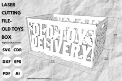 Old Toys Box svg for donating Old Toys - laser cut - santa Product Image 2