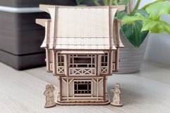 Medieval House Laser Cut File - Plywood Model Plan Product Image 4