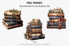 Old Vintage Books Stack Watercolor Clipart PNG Victorian Art Transparent Print for invitation t-shirt designs sublimation kids printable digital junk journaling watercolor old Vintage Books Stack png clipart jpeg sublimation clip art, nursery wall art, co