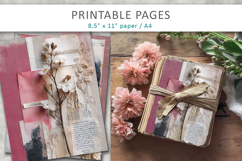 vintage floral junk journal, shabby chic decor Product Image 4
