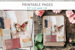 vintage paper texture, scrapbook elements Product Image 1