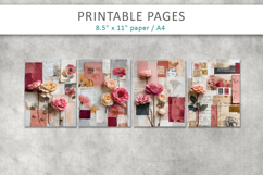 floral junk journal, vintage paper Product Image 2