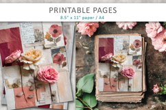 floral junk journal, vintage paper Product Image 3