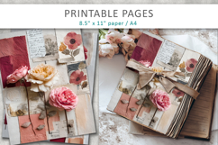 floral junk journal, vintage paper Product Image 4