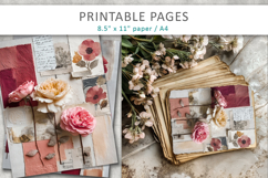 floral junk journal, vintage paper Product Image 5