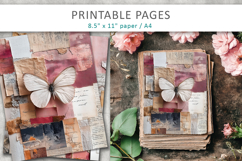 butterfly junk journal, mixed media collage Product Image 1