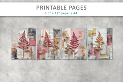 botanical collage junk journal, mixed media collage Product Image 2