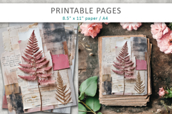 botanical collage junk journal, mixed media collage Product Image 3