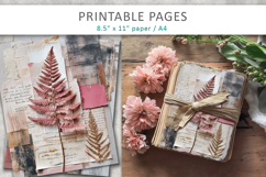 botanical collage junk journal, mixed media collage Product Image 4