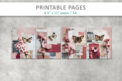 vintage paper junk journal, romantic design Product Image 2