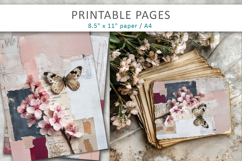 vintage paper junk journal, romantic design Product Image 5