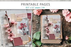 vintage floral junk journal, vintage aesthetic Product Image 3