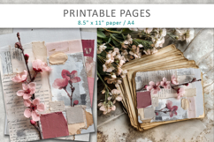 vintage floral junk journal, vintage aesthetic Product Image 5