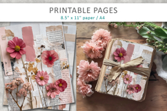 vintage floral junk journal, handmade style Product Image 3
