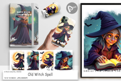 Digital Paper Halloween Witch Spell Product Image 1