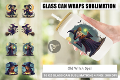 Glass Can Halloween Witch Spell Product Image 1