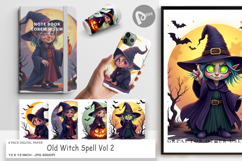 Digital Paper Halloween Witch Spell Product Image 1