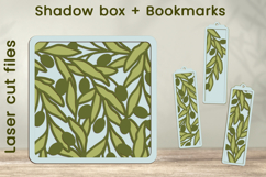 3d Olive shadow box svg, Bookmarks layered, Laser cut Product Image 1