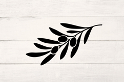 Olive branches with leaves. Svg, Vector cut files, Png. Product Image 3
