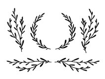 Olive wreath, branches, decorative border, wreath, divider Product Image 2