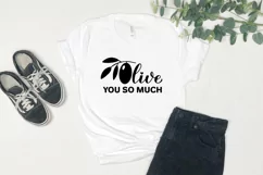 Olive you so much SVG. Food pun. Funny Valentines quote Product Image 3