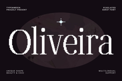 Oliveira - Modern Pixelated Serif Font Product Image 1