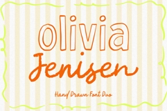 Olivia Jenisen Hand Drawn Font Duo Product Image 1