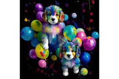 20 Oz Skinny Tumbler Oil Painting Puppy And Balloons Wraps Product Image 7