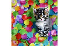20 Oz Skinny Tumbler Cute Kitten Oil Painting Wrap Product Image 5