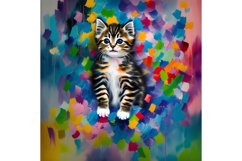 20 Oz Skinny Tumbler Cute Kitten Oil Painting Wrap Product Image 7