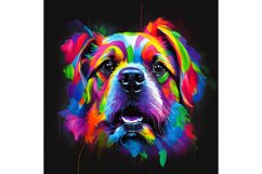 20 Oz Skinny Neon Colors Cute Dog Tumbler Sublimation. Product Image 5