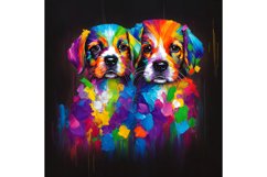 20 Oz Skinny Neon Colors Cute Dog Tumbler Sublimation. Product Image 6